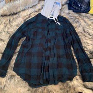 Modern Amusement Hooded Flannel